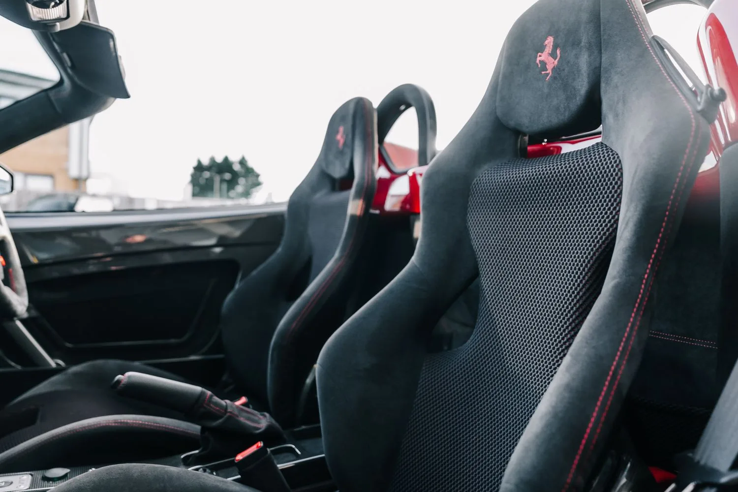 2009 Ferrari F430 16M Scuderia Spider interior, seats, Nero Alcantara