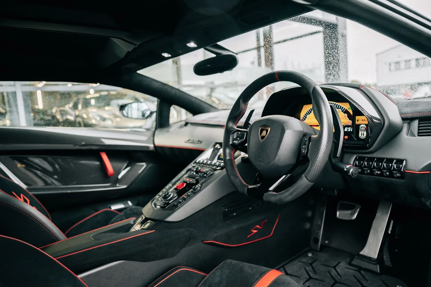 2016 Lamborghini Aventador SV Roadster interior, dashboard