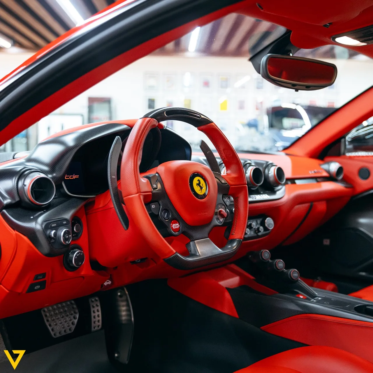 2016 Ferrari F12 TDF interior, dashboard