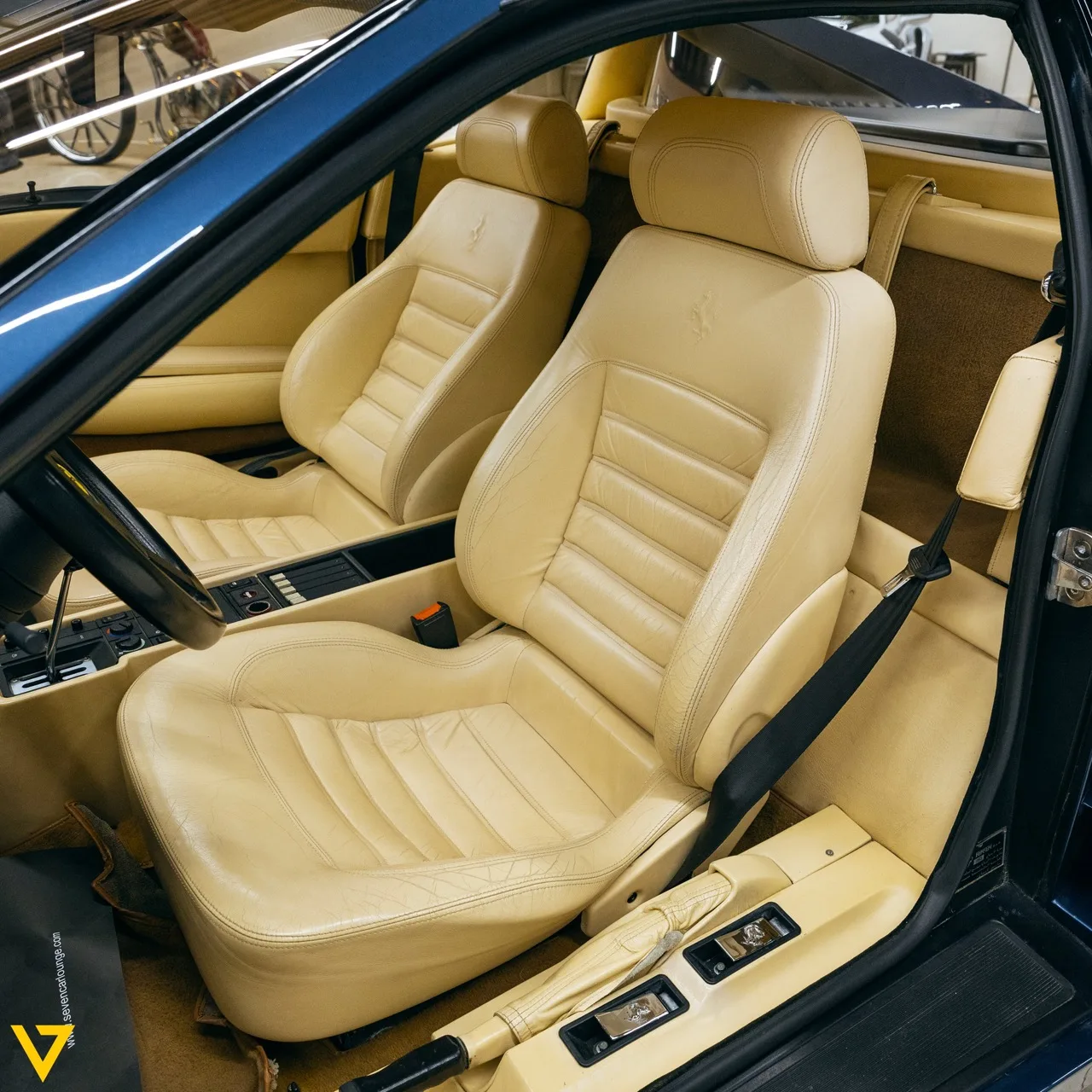 1993 Ferrari 512 TR interior, seats