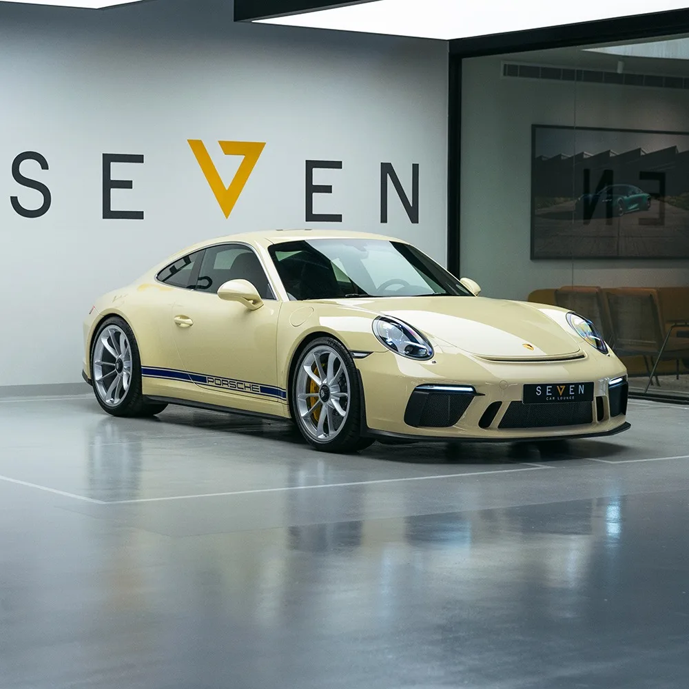 2024 Porsche 911 GT3 Touring for sale, front three-quarter view, Creamy White