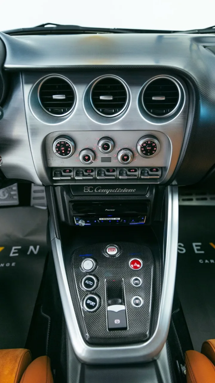2009 Alfa Romeo 8C Competizione interior, center console