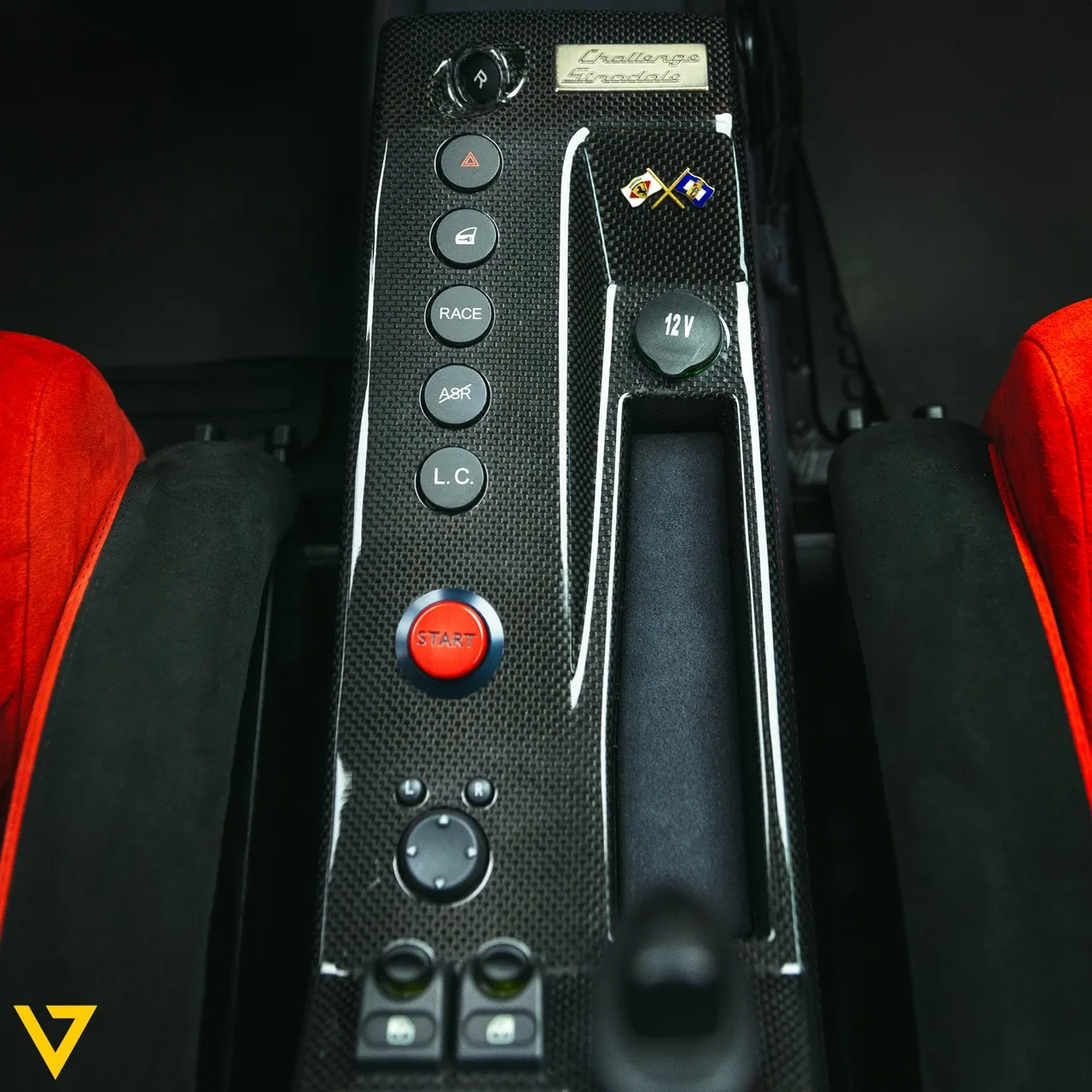 2004 Ferrari 360 Challenge Stradale interior, center console