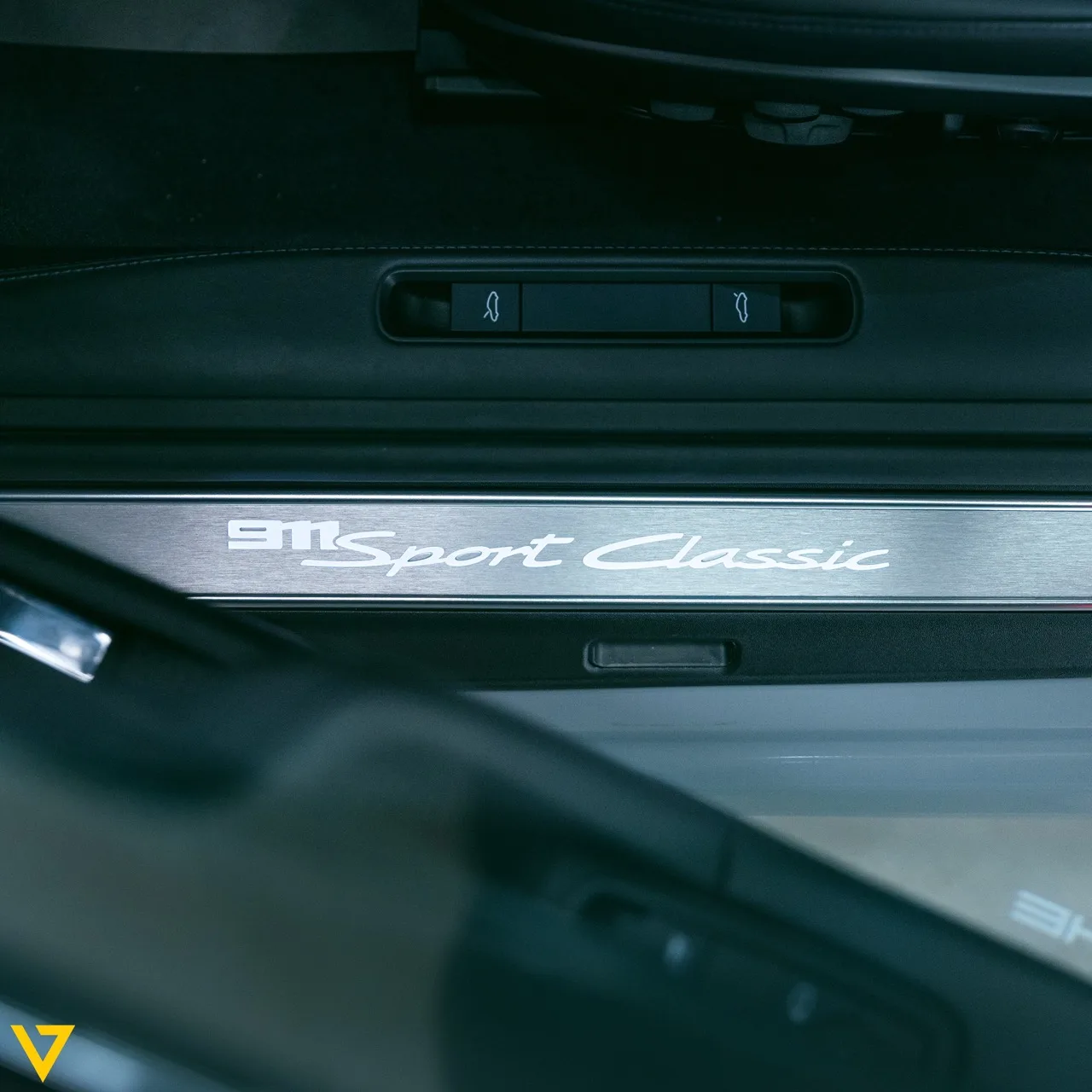 2023 Porsche 911 Sport Classic interior, door sill
