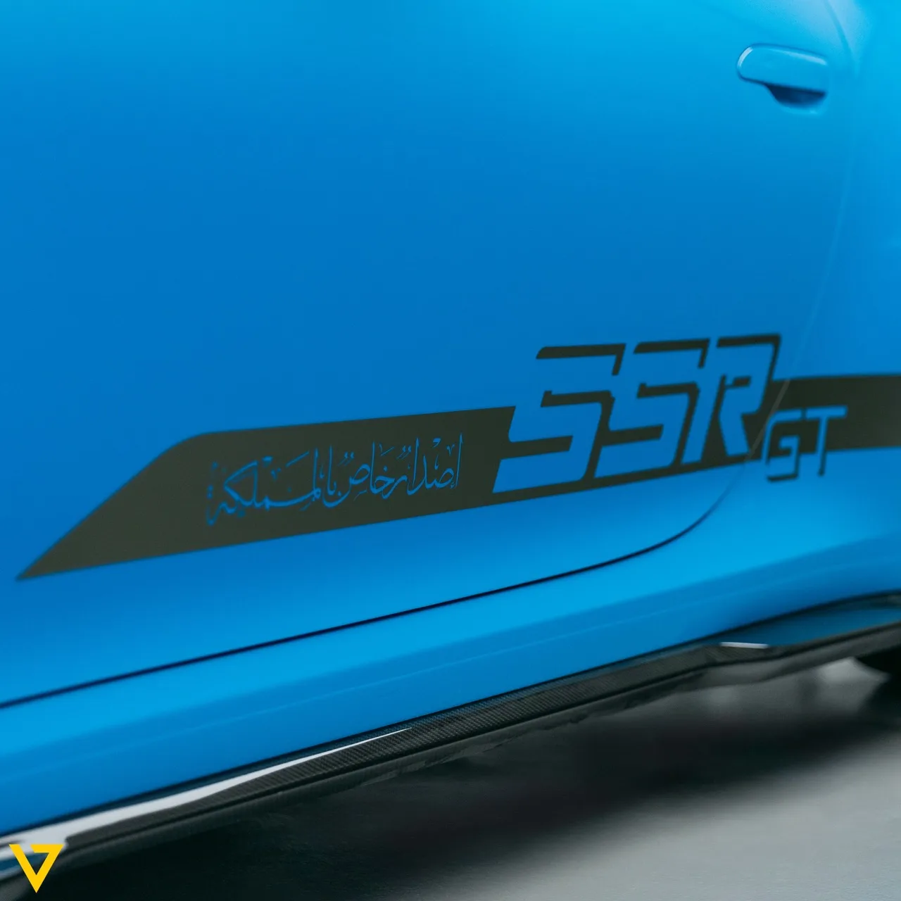 2019 Porsche SSR GT, side profile, Baby Blue