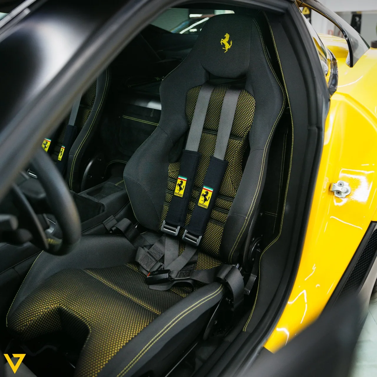 2011 Ferrari 599 GTO interior, seats