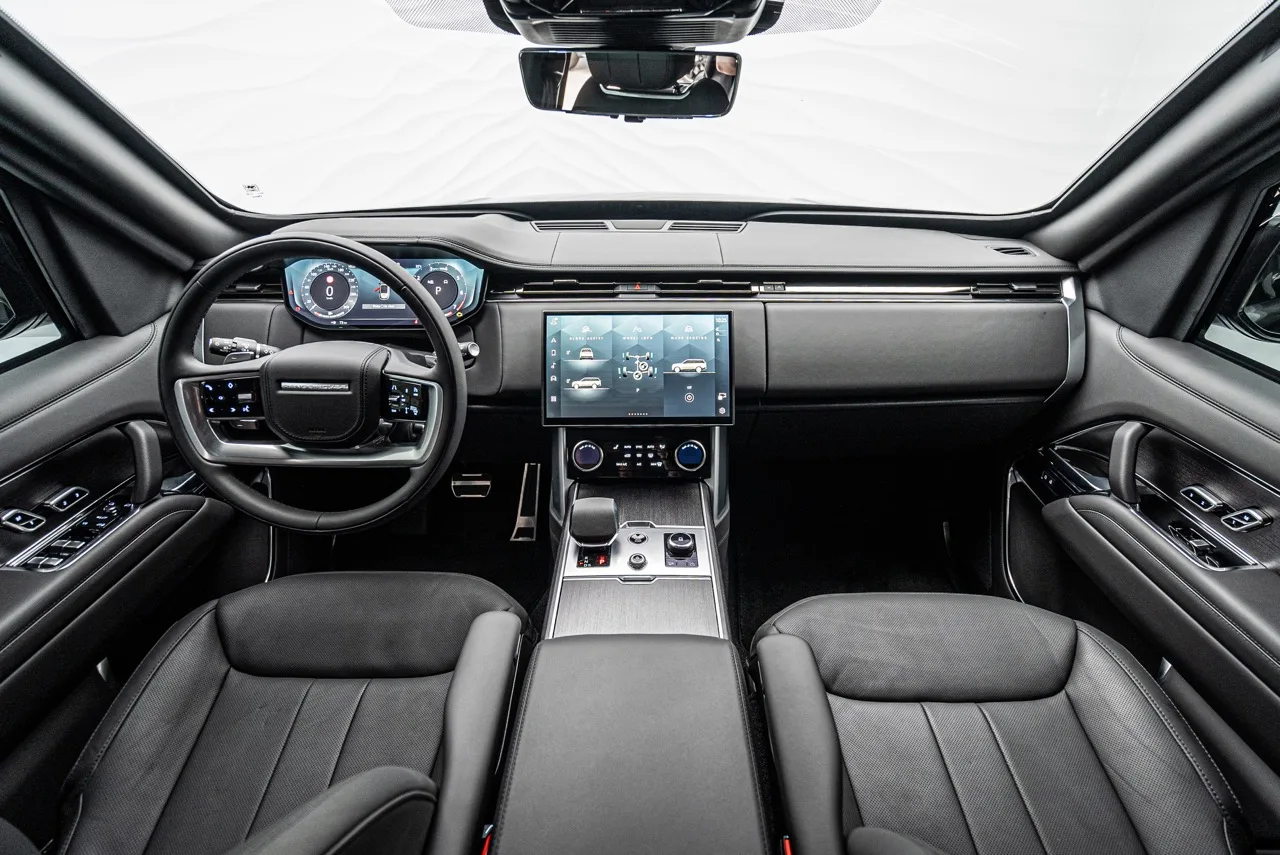 2024 Range Rover Armored B6 Autobiography interior, dashboard, Ebony