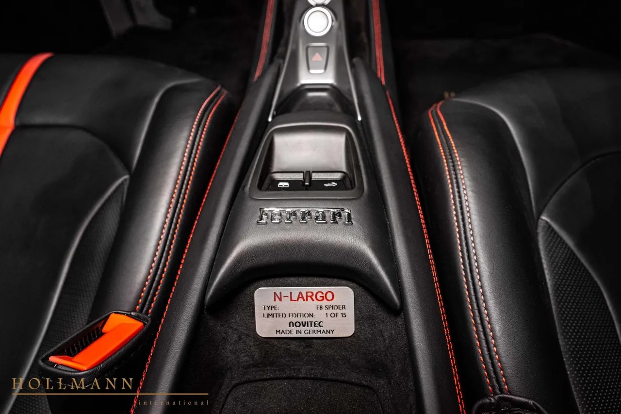 2024 Ferrari F8 Spider by Novitec N-Largo interior, center console, Nero
