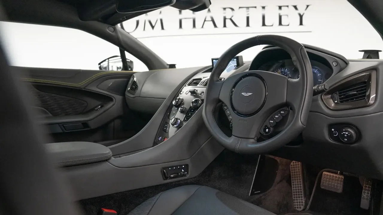 2019 Aston Martin Vanquish Zagato Shooting Brake interior, dashboard, Dark Grey