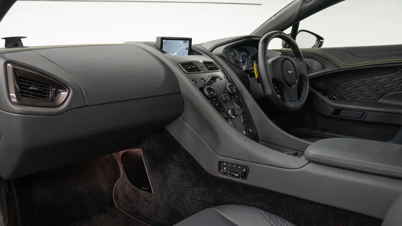 2019 Aston Martin Vanquish Zagato Shooting Brake interior, dashboard, Dark Grey