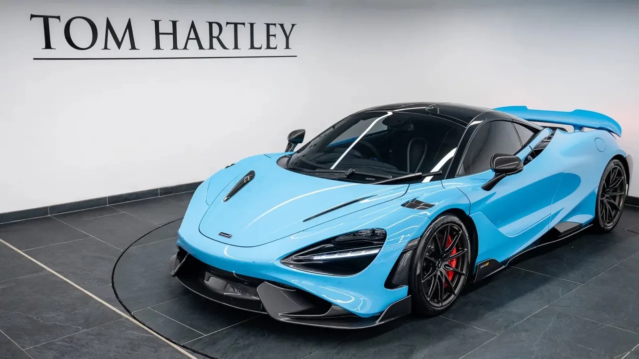 2021 McLaren 765LT for sale, exterior, Curacao Blue