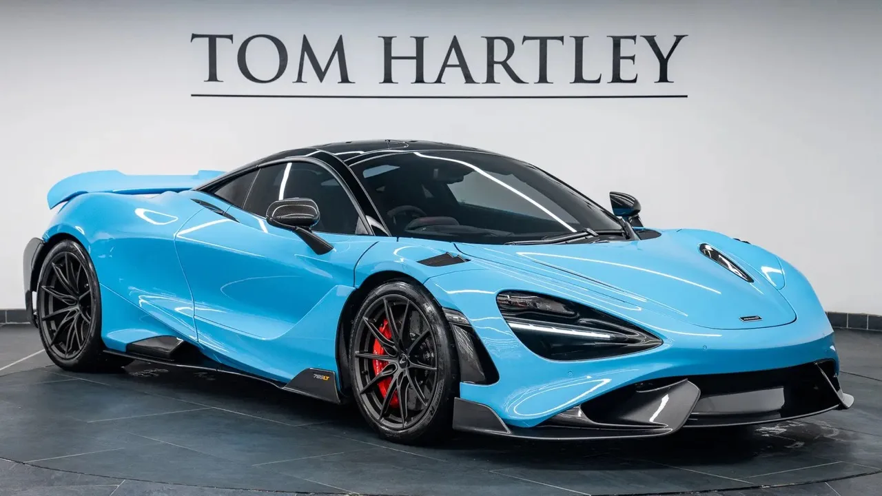 2021 McLaren 765LT for sale, exterior, Curacao Blue