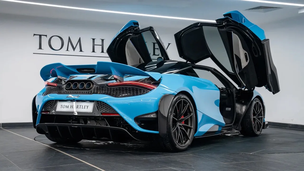 2021 McLaren 765LT for sale, exterior, Curacao Blue