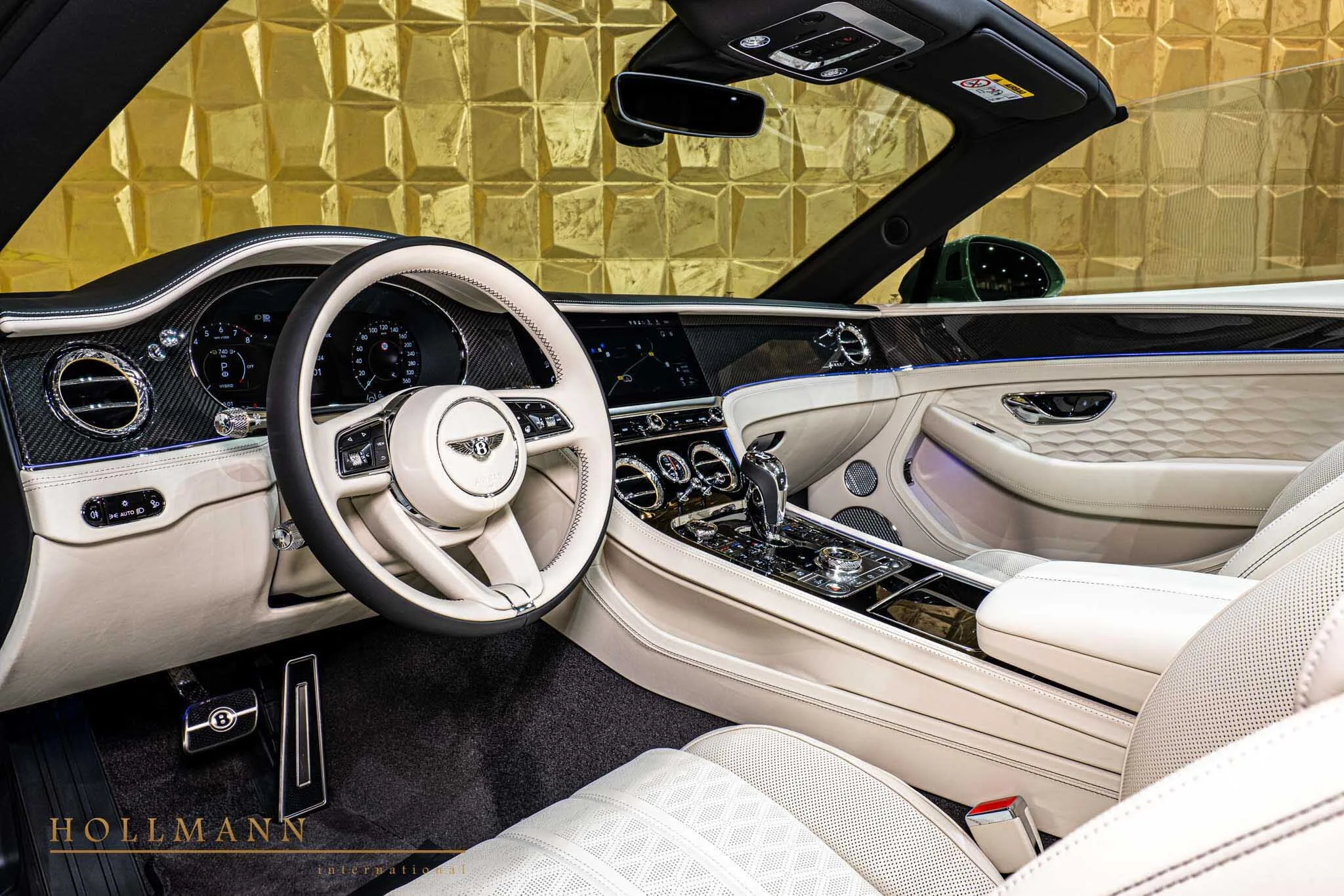 2024 Bentley Continental GTC Speed First Edition interior, dashboard, Linen