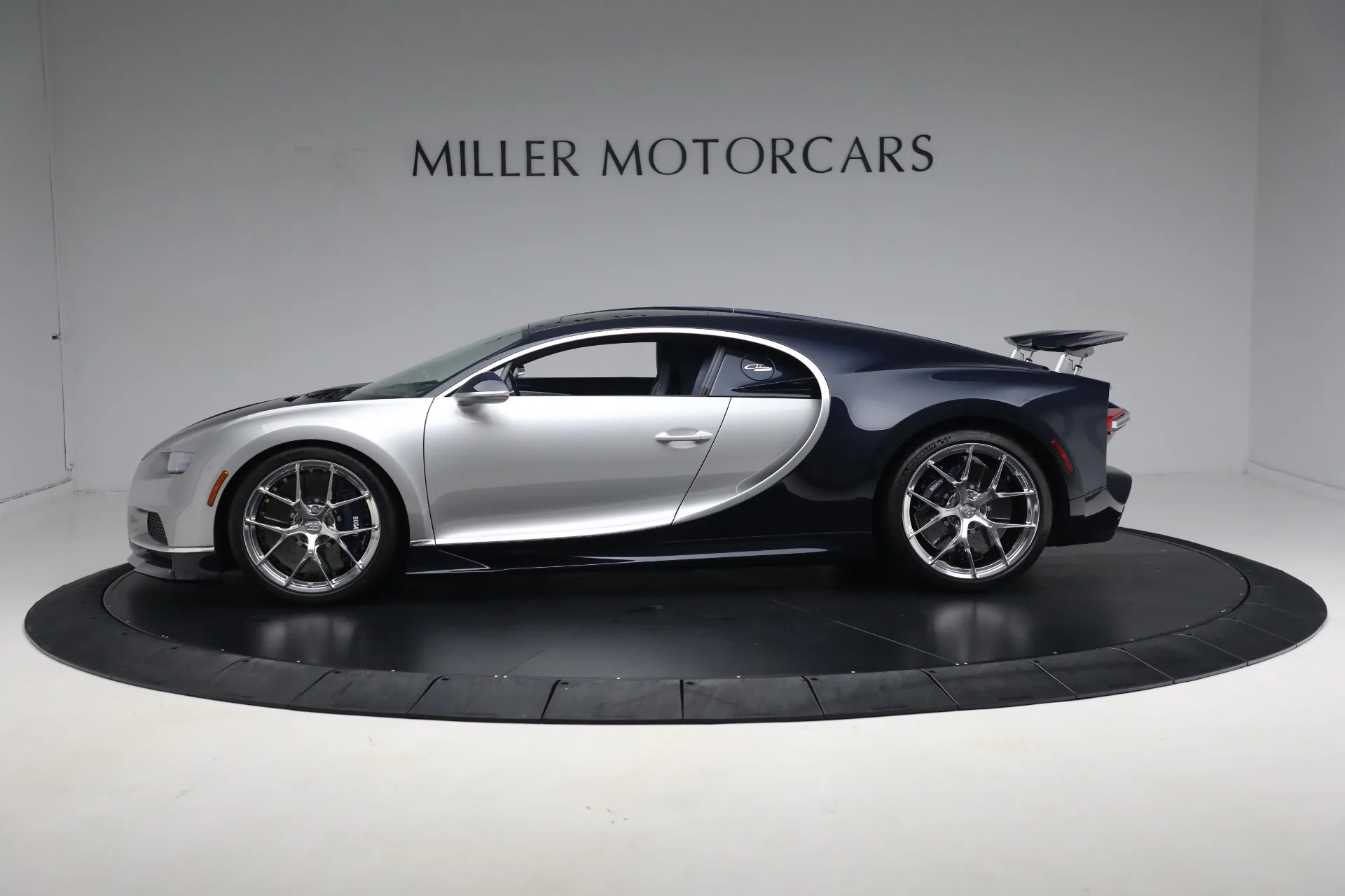 2020 Bugatti Chiron Sport, side profile, Lake Blue & Gris Rafale