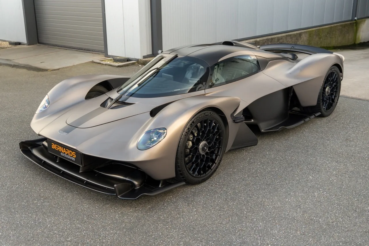 2022 Aston Martin Valkyrie for sale, front three-quarter view, Satin Arizona Bronze