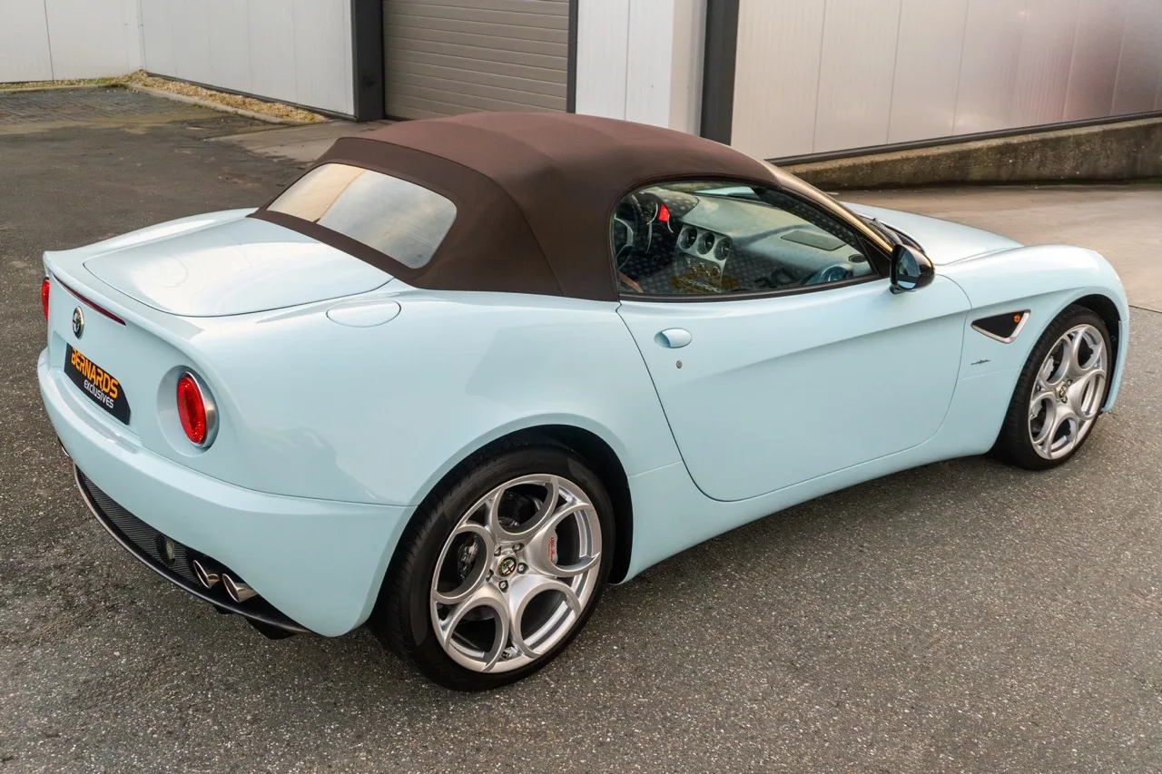 2013 Alfa Romeo 8C Spider for sale, exterior, Celeste