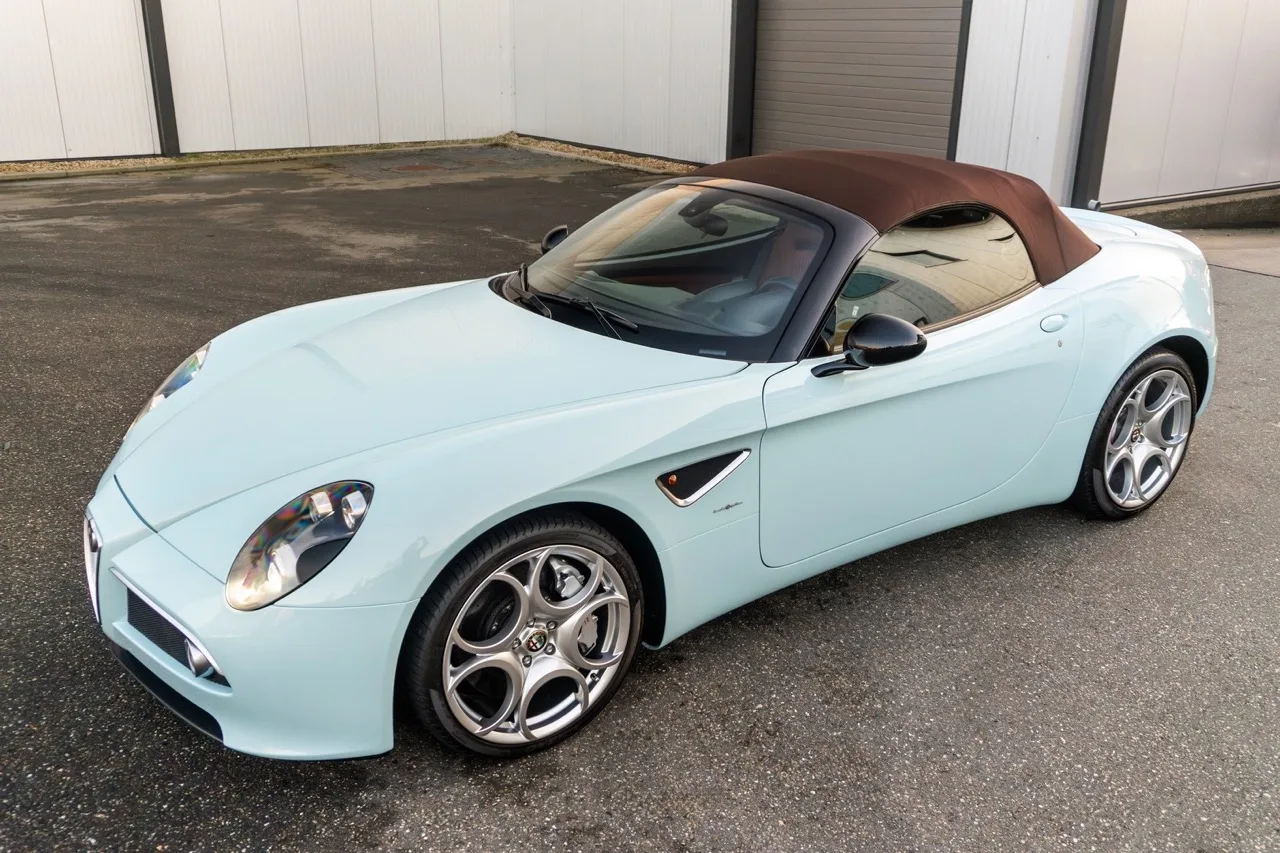 2013 Alfa Romeo 8C Spider for sale, exterior, Celeste