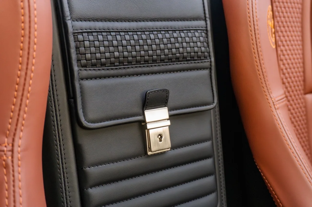 2013 Alfa Romeo 8C Spider interior, door panel, Terra Di Siena