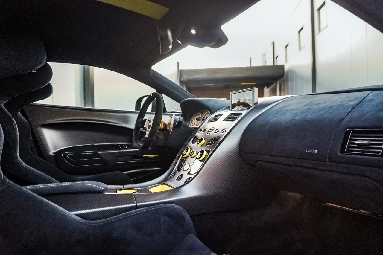 2017 Aston Martin Vantage AMR Pro interior, dashboard