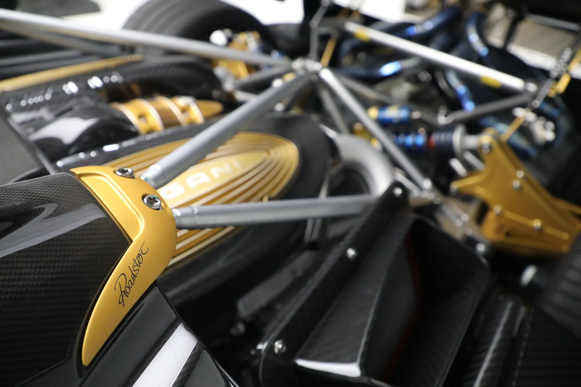 2017 Pagani Huayra Roadster engine