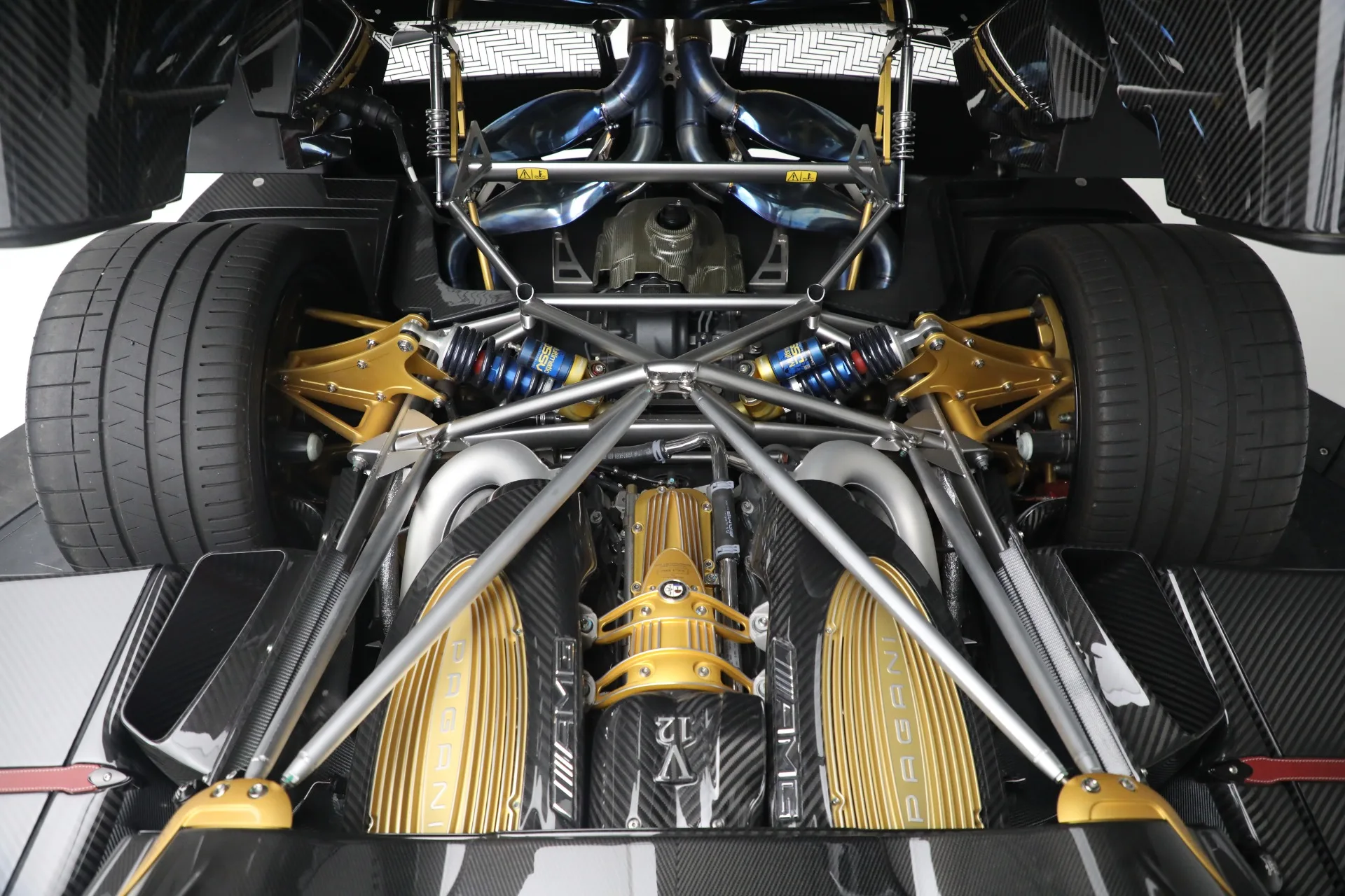 2017 Pagani Huayra Roadster engine