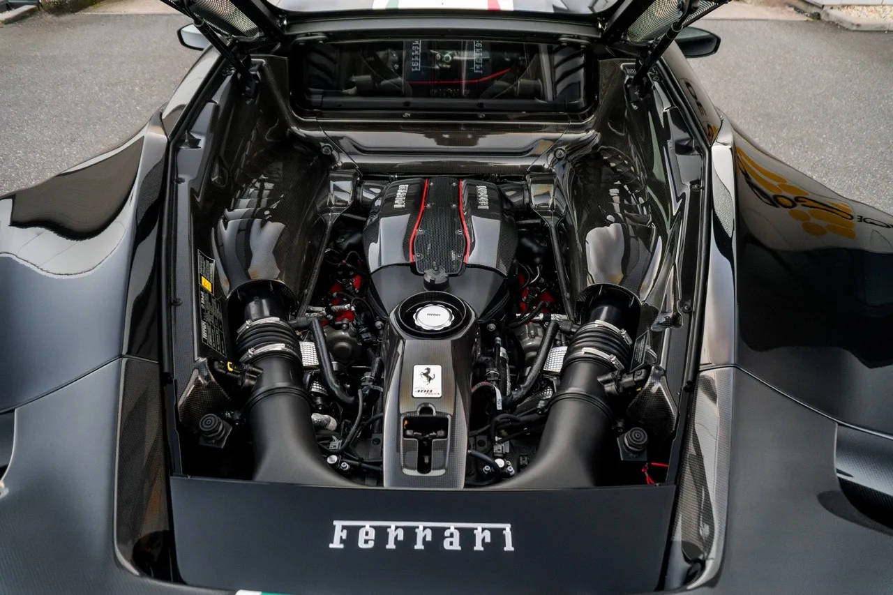 2019 Ferrari 488 Pista Piloti engine