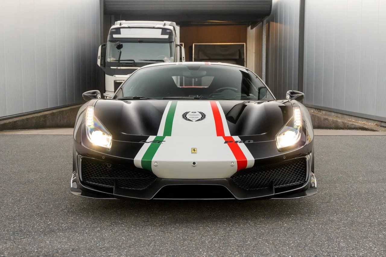 2019 Ferrari 488 Pista Piloti for sale, exterior, Nero Daytona