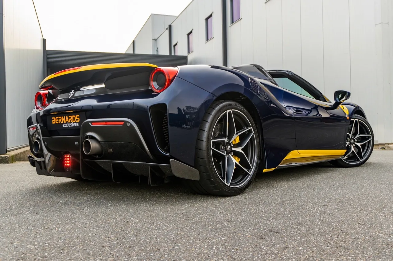 2020 Ferrari 488 Pista Spider for sale, exterior, Blu Hembery