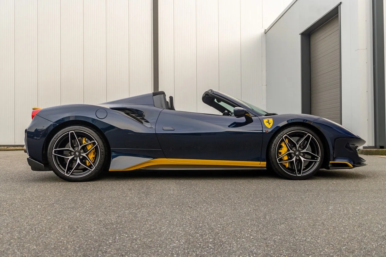 2020 Ferrari 488 Pista Spider for sale, exterior, Blu Hembery
