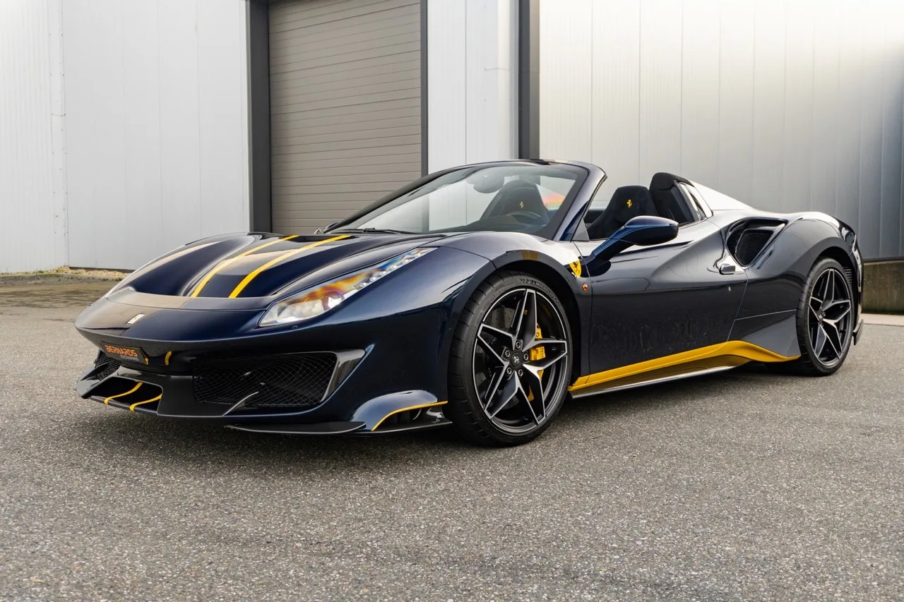 2020 Ferrari 488 Pista Spider for sale, exterior, Blu Hembery