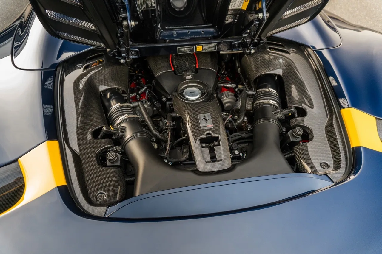 2020 Ferrari 488 Pista Spider engine