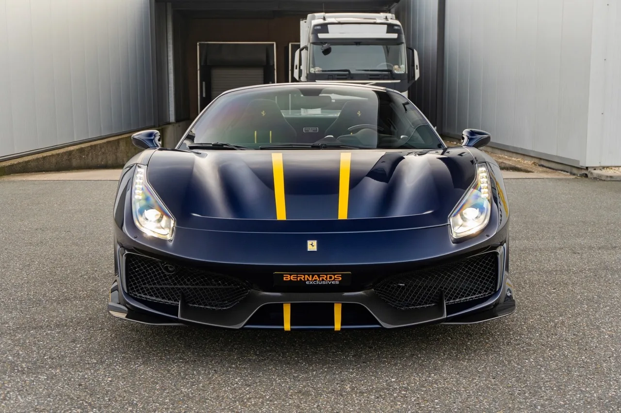 2020 Ferrari 488 Pista Spider for sale, exterior, Blu Hembery