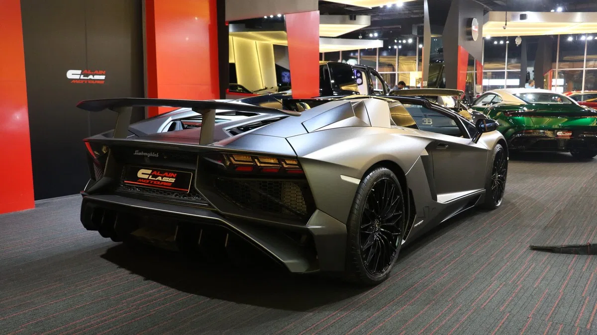 2017 Lamborghini Aventador SV Roadster 1 of 500 for sale, exterior, Grigio Titans
