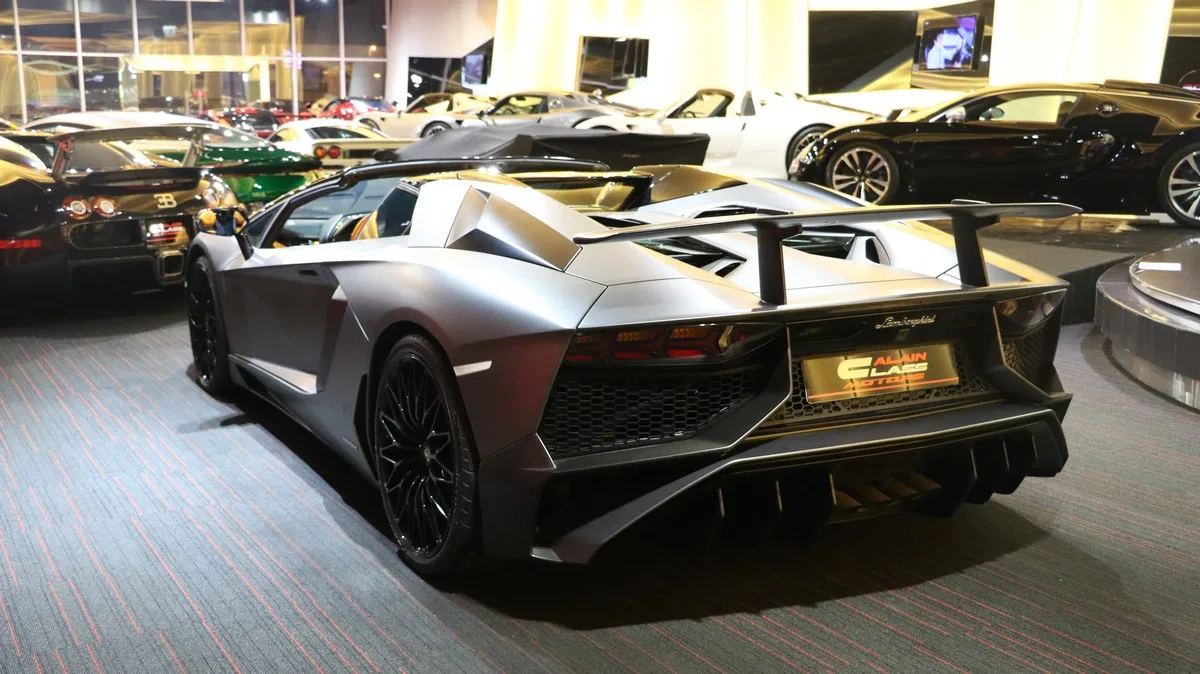 2017 Lamborghini Aventador SV Roadster 1 of 500 for sale, exterior, Grigio Titans