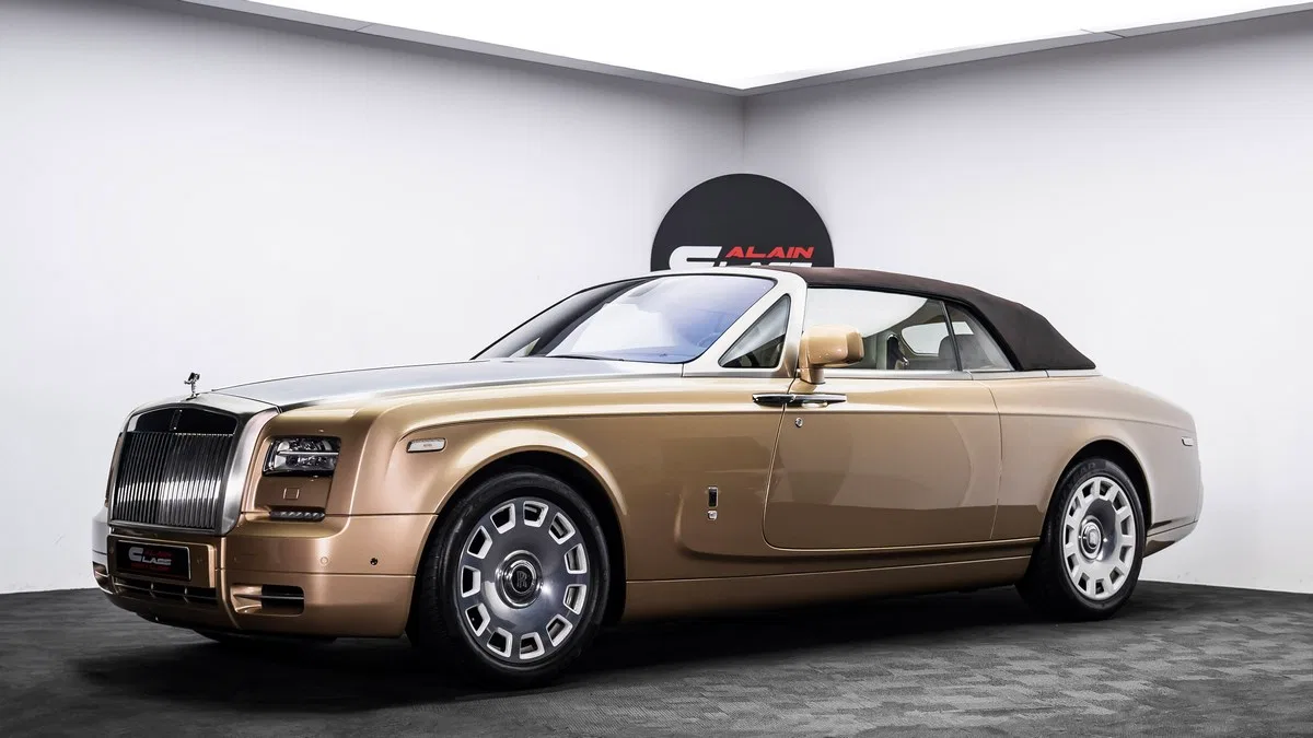 2016 Rolls-Royce Phantom Drophead for sale, exterior, Gold Brown