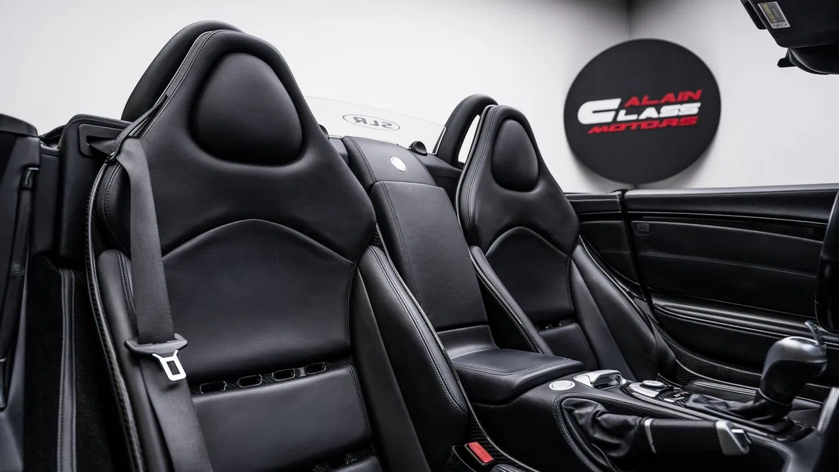 2008 Mercedes-Benz SLR McLaren Roadster interior, seats, Black