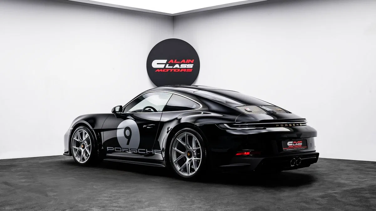 2024 Porsche 911 S/T Heritage 1, side profile, Black