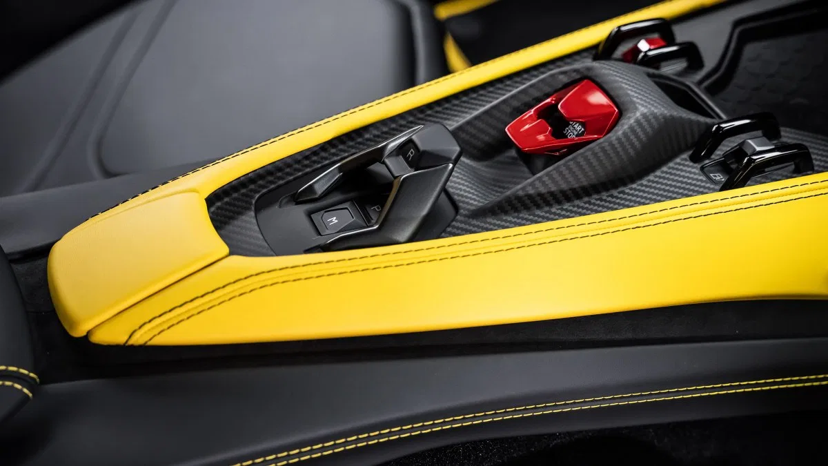 2024 Lamborghini Revuelto interior, center console, Black