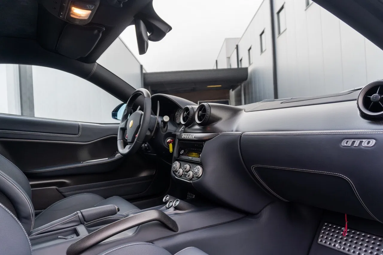 2011 Ferrari 599 GTO interior, Blu Scuro