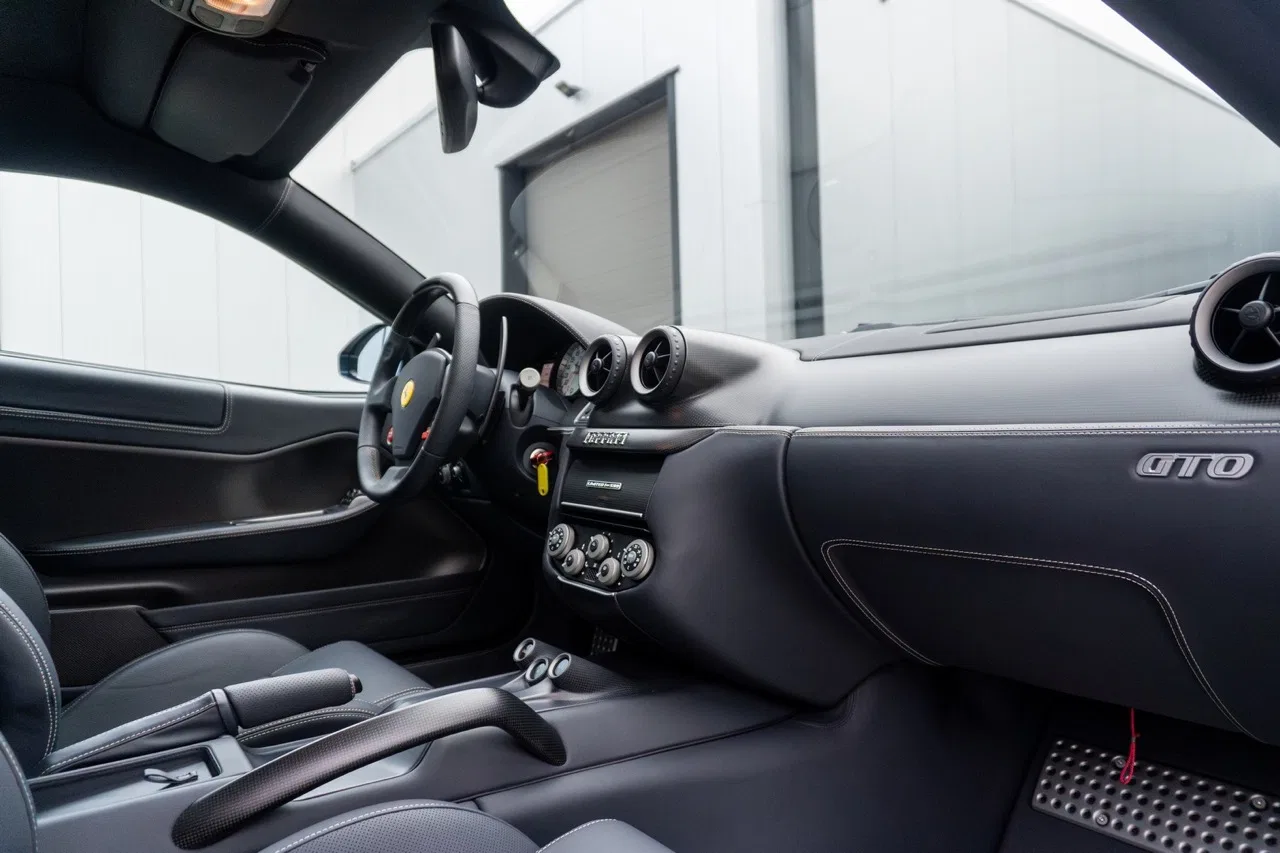 2011 Ferrari 599 GTO interior, Blu Scuro