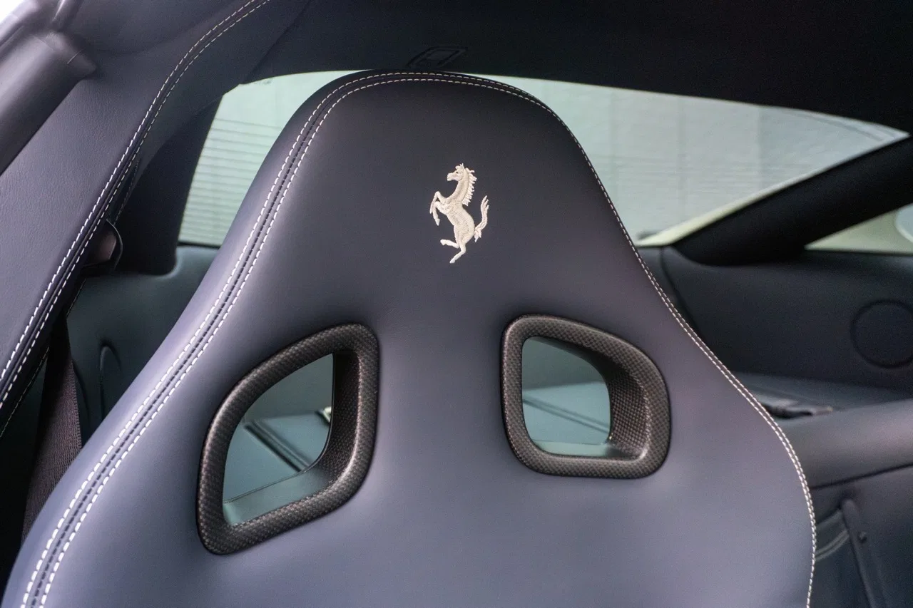 2011 Ferrari 599 GTO interior, Blu Scuro