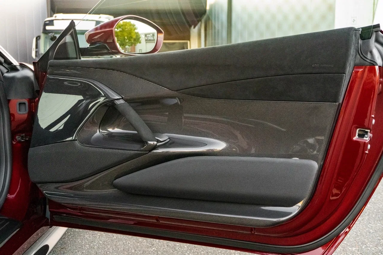 2022 Ferrari 812 Competizione – Rosso Rubino interior, door panel