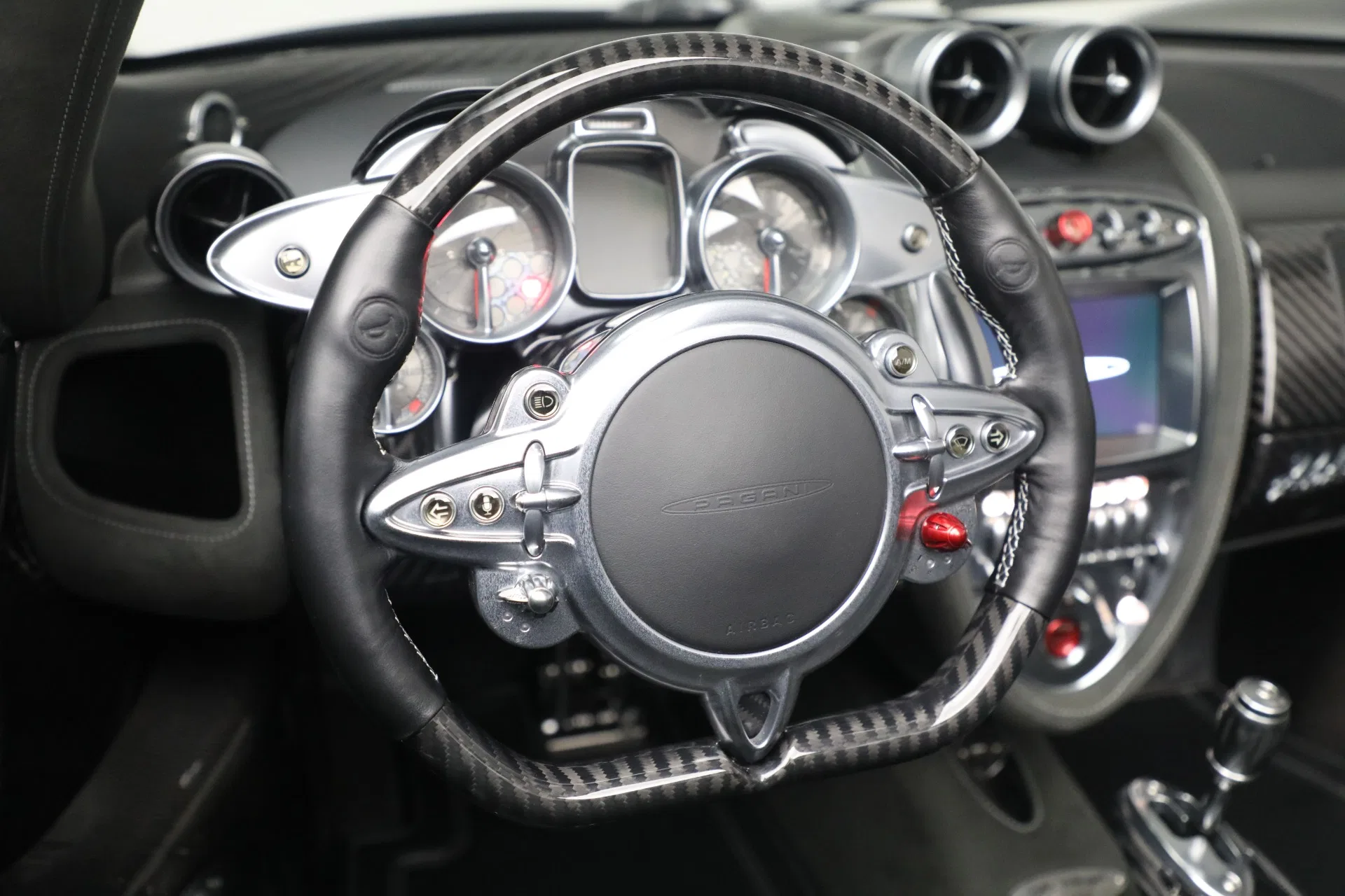 2017 Pagani Huayra Roadster interior, Black