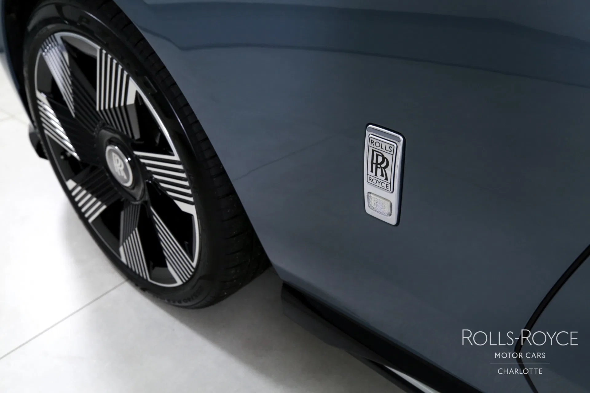 2024 Rolls-Royce Spectre interior, door sill, Scivaro Grey / Peony Pink