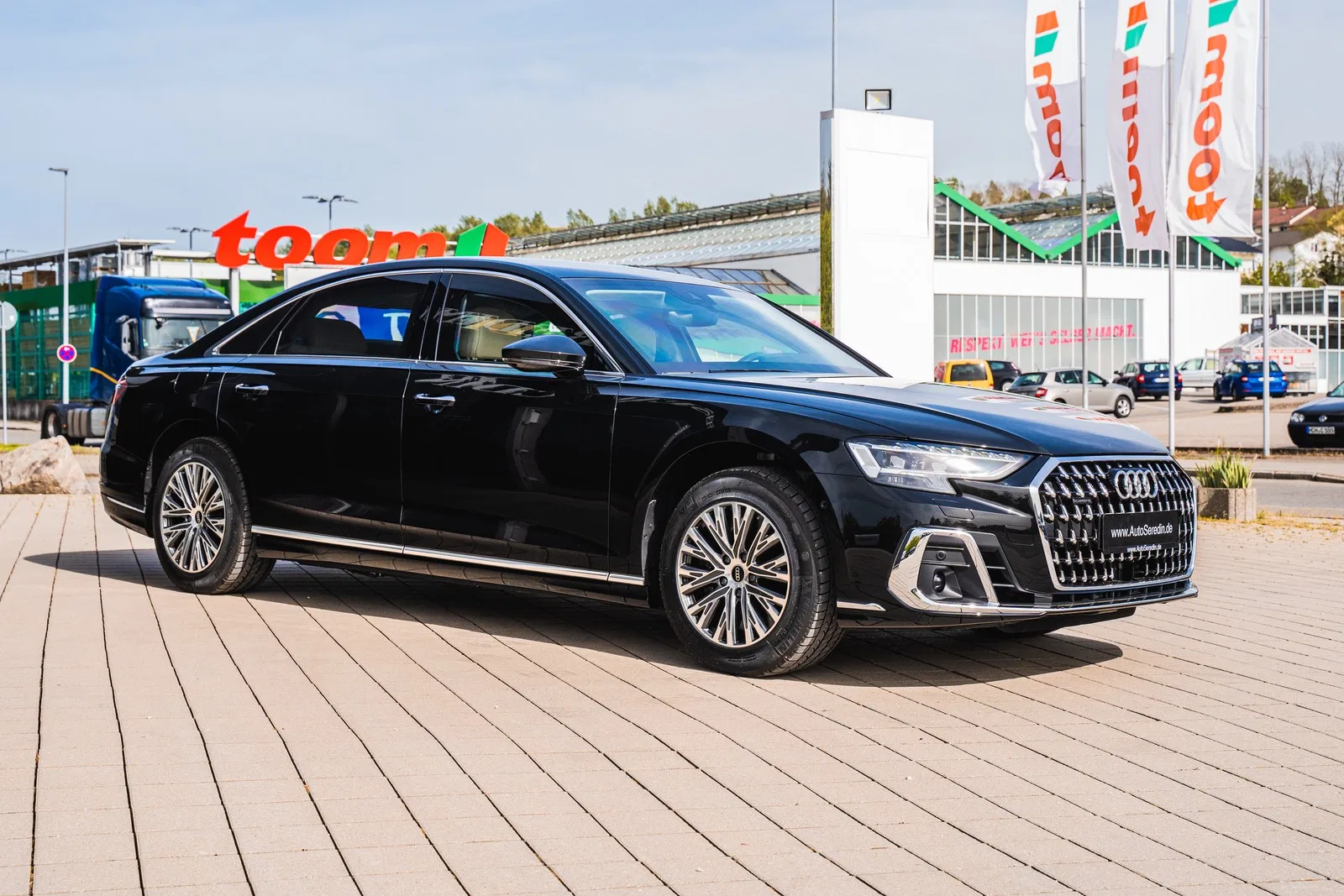 2025 Armored Audi A8 for sale, exterior, Mythos Black