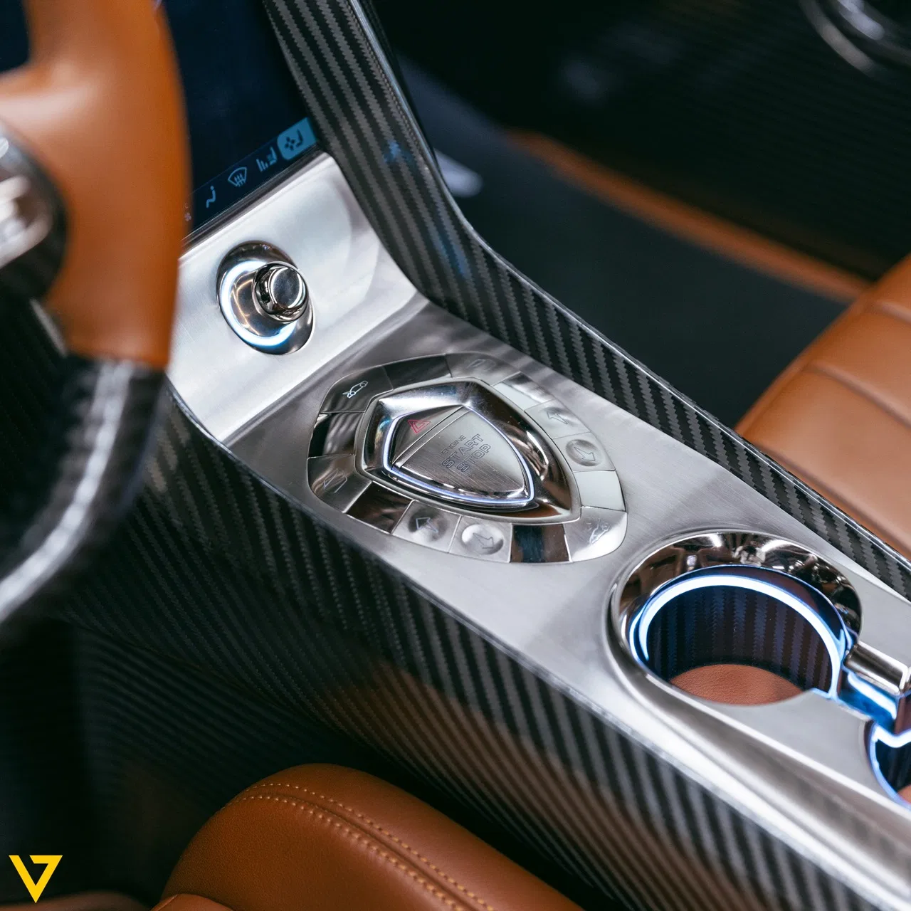 2019 Koenigsegg Regera interior, center console