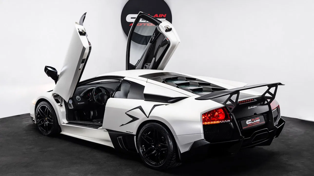 2010 Lamborghini Murciélago SV LP670-4 for sale, exterior, Bianco Canopus