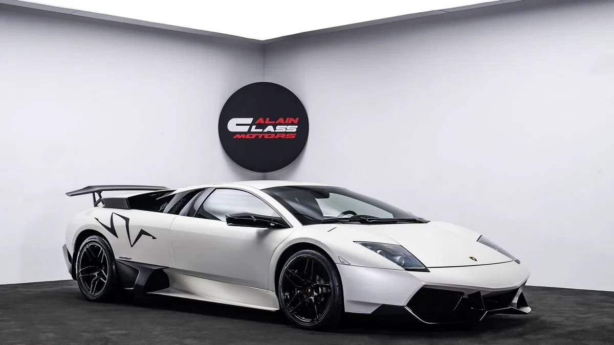 2010 Lamborghini Murciélago SV LP670-4 for sale, exterior, Bianco Canopus