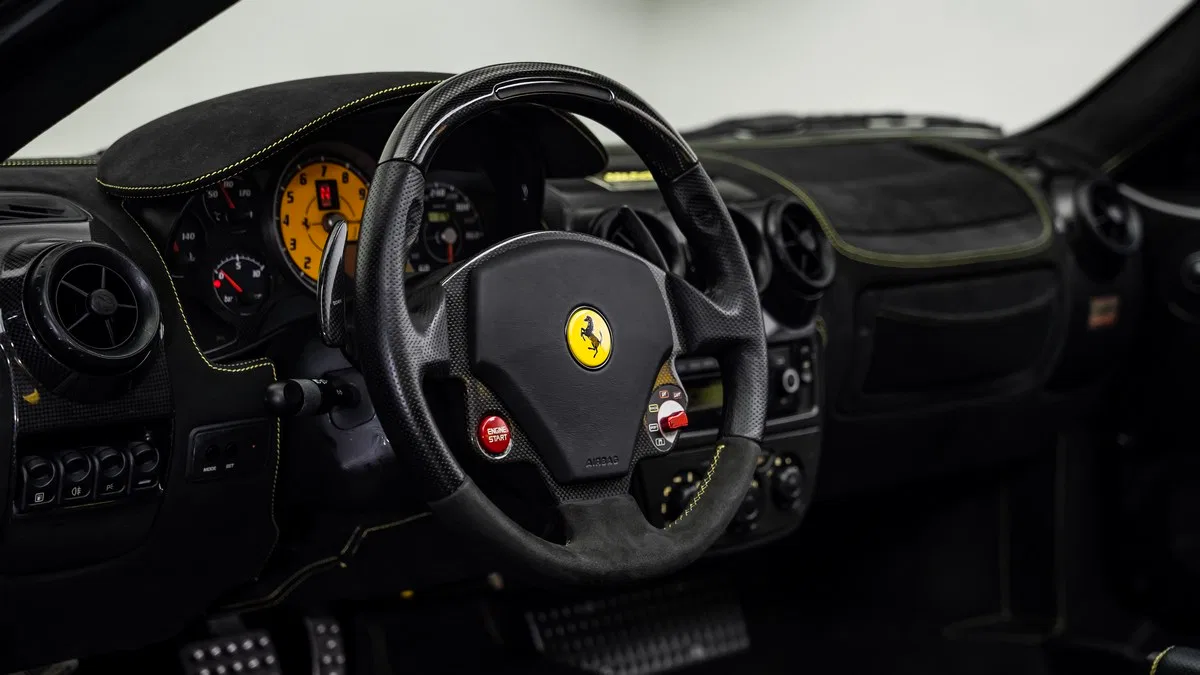 2009 Ferrari F430 Scuderia Spider 16M interior, Nero (Black)